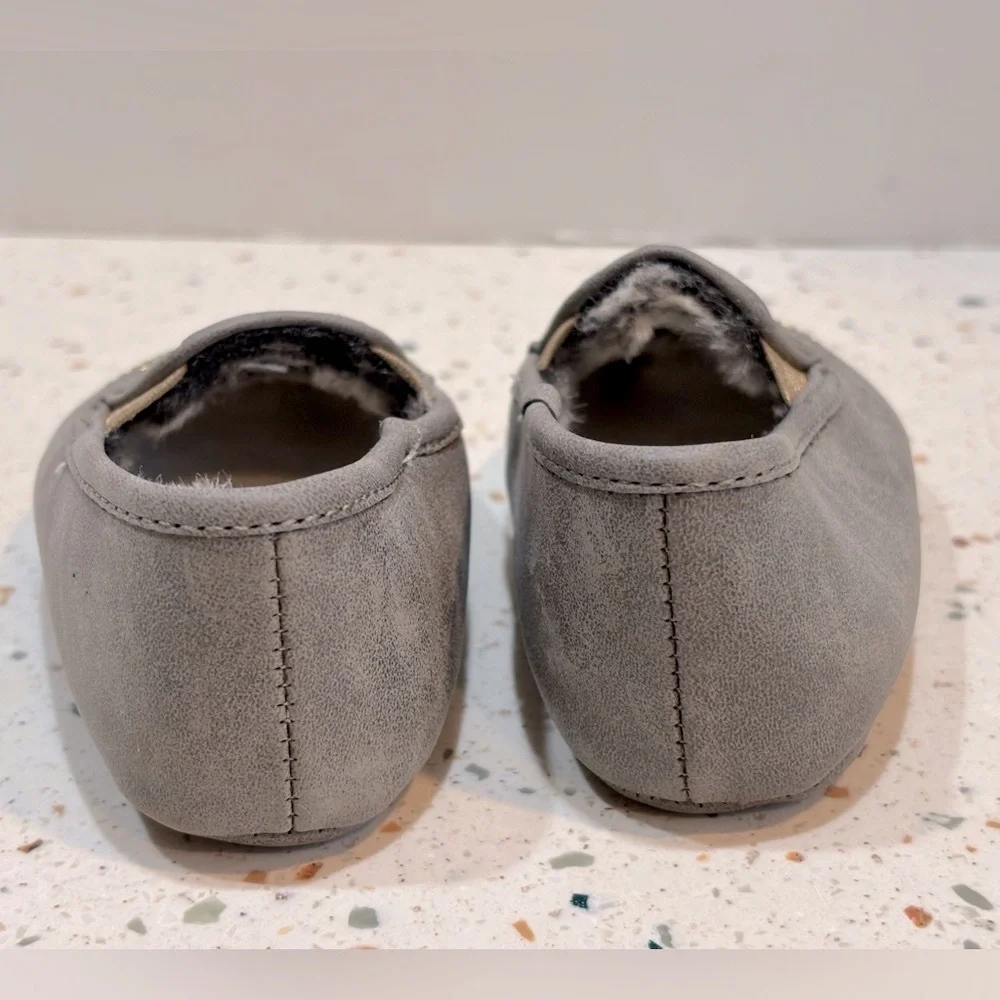 Baby Infant‎ Rosie Pope Gray Cat Face Slippers